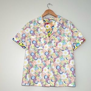 Urban Outfitters Juniper Floral Button Down